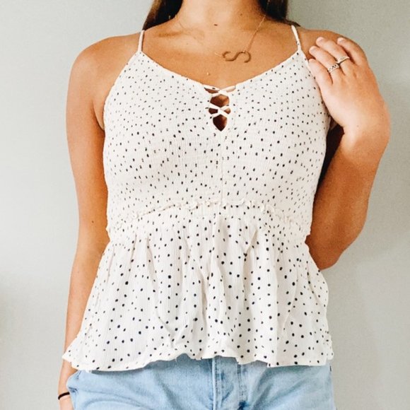 Patrons of Peace Polka Dot Tank Top - Picture 1 of 3